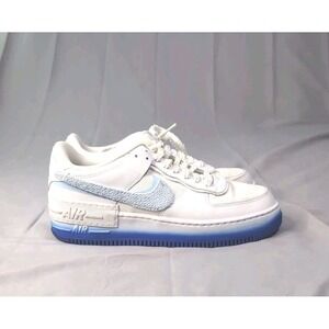 Nike Air Force 1 Shadow Chenille Swoosh Sneakers- Blue Tint Men's‎ Size 11 Shoes
